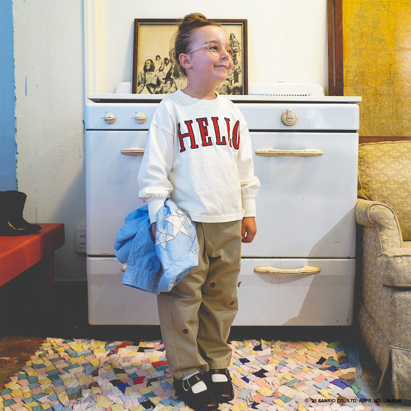 【重磅限定】GO TO HOLLYWOOD x HELLO KITTY 爱心长袖T恤