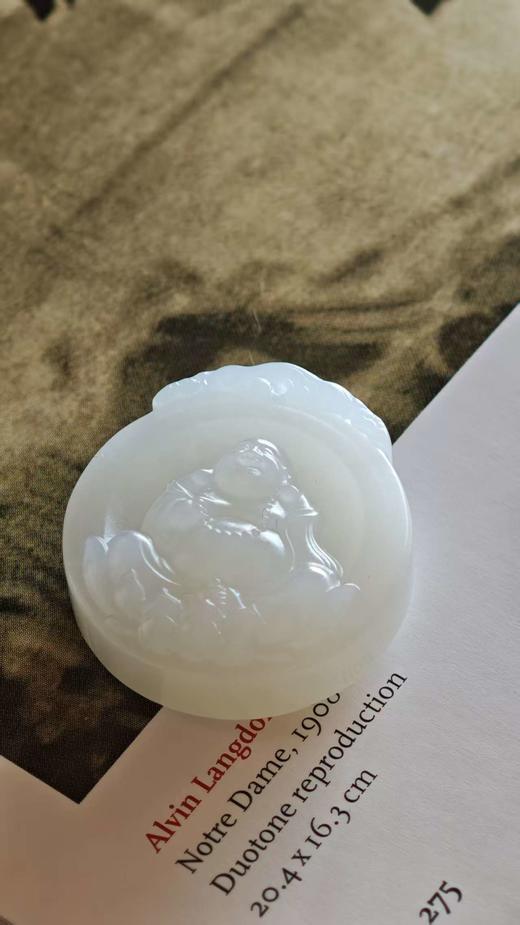 圆愿·和田玉佛公吊坠【 嘉石群播318】 商品图3