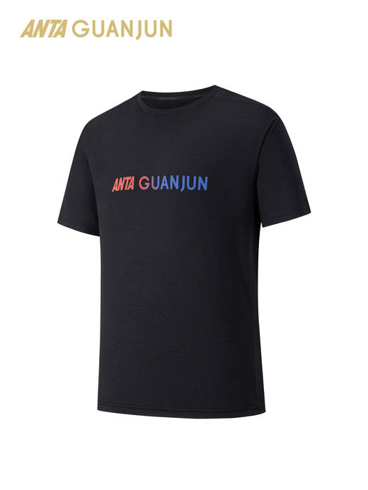 安踏冠军户外系列越野跑快干棉男短袖针织衫速干T恤上衣152610103 商品图5