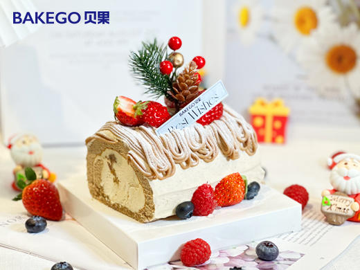 4寸《圣诞栗子》蛋糕卷 商品图0