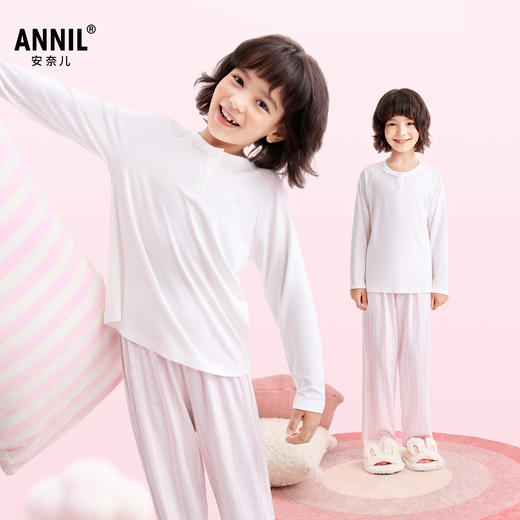 女童圆领针织套装春季新款安奈儿童装JG611547 商品图1