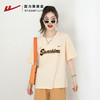 回力短袖T恤女夏2025新款纯棉宽松半袖内搭打底衫显瘦印花上衣潮 商品缩略图2