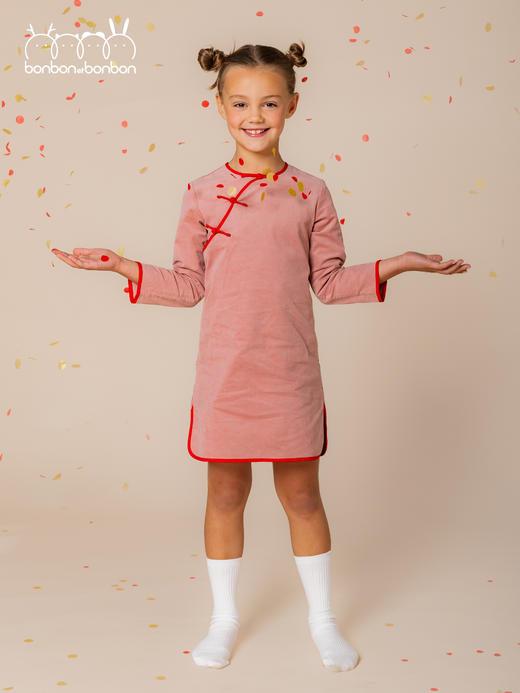 粉色"YANGUIFEI"旗袍 商品图0