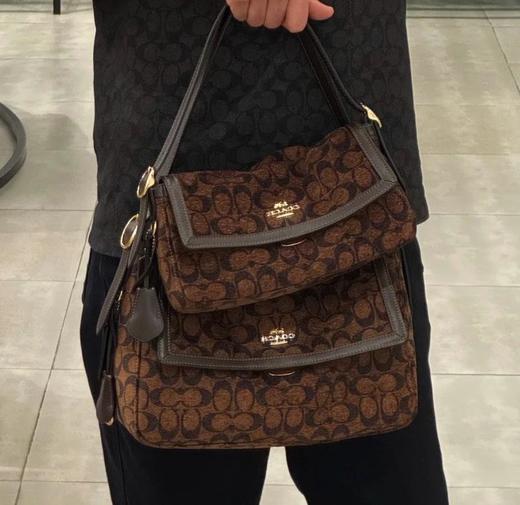 Coach 蔻驰十月新品CCV65 Etta大小号复古风腋下包 商品图0