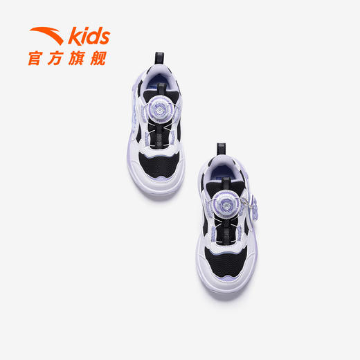 新年款安踏儿童女小童休闲鞋2026年新款防滑耐磨儿童休闲旋钮童鞋322619920 商品图4