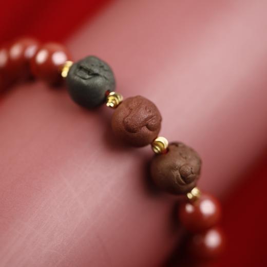 （下单即赠线香）杜掌柜·非遗合香珠十二生肖朱砂手串， 三和守护，六和迎新岁，山河共赴 商品图5