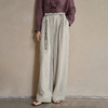 【林栖设计小店】手工层褶|阔腿裤钉珠百搭宽松显瘦2026早春新款长裤子女1961084 商品缩略图1