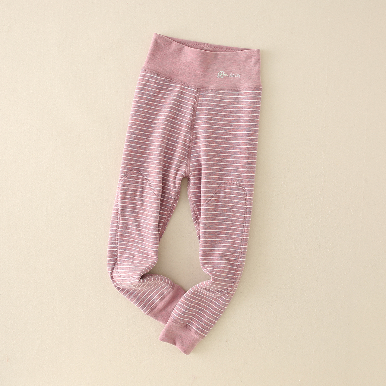 458羊毛蚕丝护膝高腰双层保暖裤