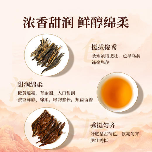 元正 岭上红 特级武夷山小种红茶自饮茶票口粮茶叶散装礼盒装 商品图3