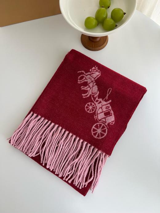 Coach新款围巾🧣经典马车Logo 双面双色 商品图6