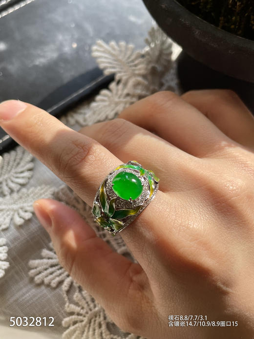 5032812，蛋面戒指。具体价格微信咨询 商品图3
