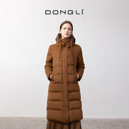 东黎 •  女士冬季长款羊绒面料羽绒服 3787 商品图1