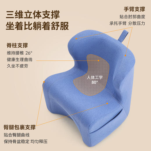 INZZI简约现代单人护腰人体工学小沙发 商品图3