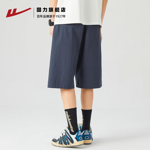 回力休闲短裤男夏季新款宽松纯棉五分裤跑步运动裤子男薄款 商品图3