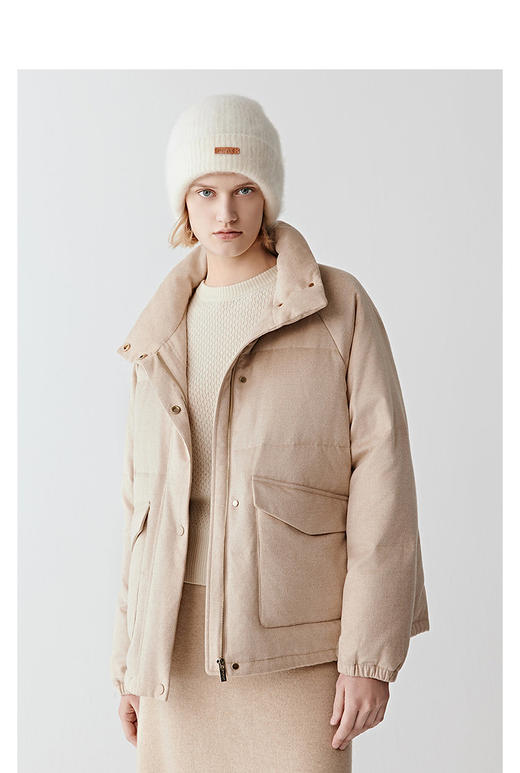 【高品质私服】【IC丝驼绒西装羽绒服】天然面料羽绒服，于简约廓形中藏纳温暖G1618-CC【无标出货 介意慎拍】 商品图9