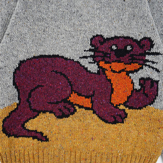 Howlin STRANGER IN PARADISE 男女中性款刺绣羊毛马海毛圆领毛衣 商品图2