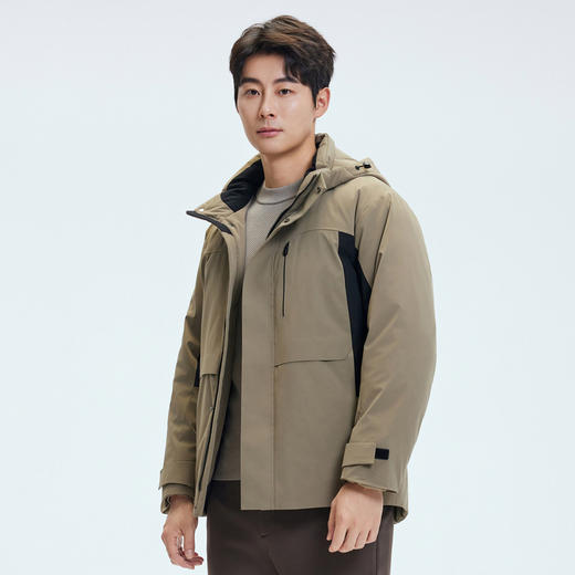 【门店同款&鹅绒】圣得西羽绒服2025年冬季男士通勤保暖拉链外套 商品图2