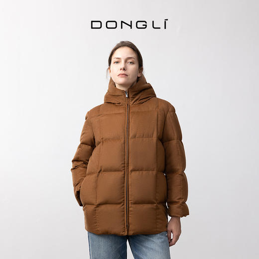 东黎 • 女士冬季短款连帽羽绒服 5428 商品图3