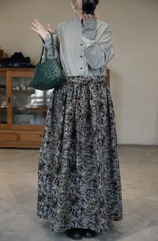 Outil2色花纹绑带半裙 商品图1