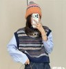 女款衬衫袖针织马甲背心毛衣la 商品缩略图3