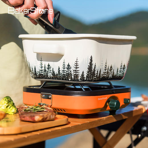 【Bakerstone】贝克营原创分体小贝炉 户外炉具露营野餐卡式炉燃气炉防风气灶贝壳炉 商品图5