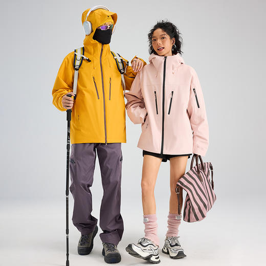 LUCKY DEER/幸运鹿情侣款时尚户外保暖防泼水透气三合一旅行外套8568 商品图0