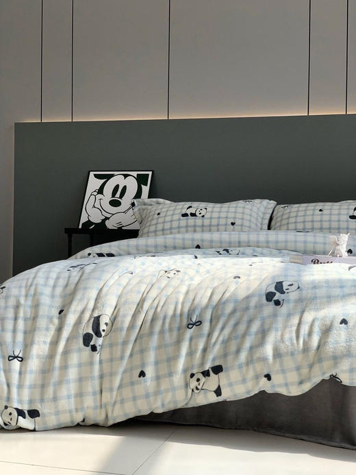 【多妈团购 韩国乐天专柜正品全消光牛奶绒四件套】仅此一批！限量抢！全消光工艺，整个绒感更加细腻、柔软！超级舒服-圆圆家纺 商品图5