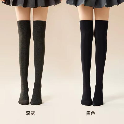 发热纱55丈素面过膝大腿女袜FC2133 商品图4