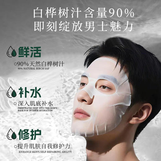 最北醉美白桦树汁舒缓紧致面膜女士男士面膜 商品图6