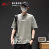 回力短袖T恤男2025夏季新款纯棉半袖美式运动上衣休闲宽松体恤男 商品缩略图3