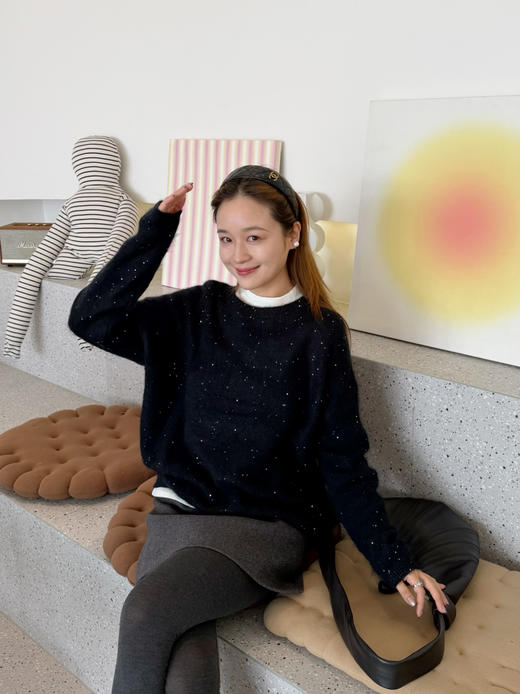 2512311    “圣诞🧑‍🎄毛衣” 珠片 拉绒 羊毛+真丝 商品图6