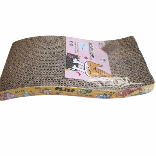 【超市】天元宠物 卡通鱼S形瓦楞纸猫抓板 商品图0