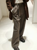 1220-1 原厂原材 春秋冬三季可穿 绵羊毛桑蚕丝 薄呢绒 西装阔腿裤 显瘦有质感 商品缩略图2