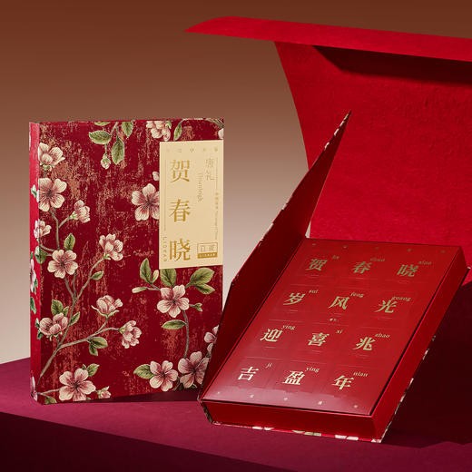 【汇总SKU】立家贺春晓（高超款书型盒） 新春文创盲盒祝福礼盒 345g  茶菓子 奶酥 糕点 商品图5