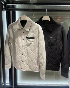 Tit家秋冬新款男士双面穿夹棉外套来啦！原厂高版本出货‼️双面夹棉设计，菱形💠格➕素面裁剪👍外套主要看版型‼️