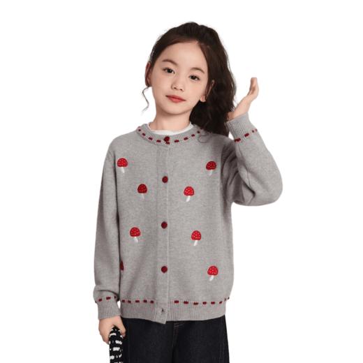 【西蒙日记·蘑菇.卡通小狗开衫毛衣】一衣两穿的秋冬童话感 商品图2