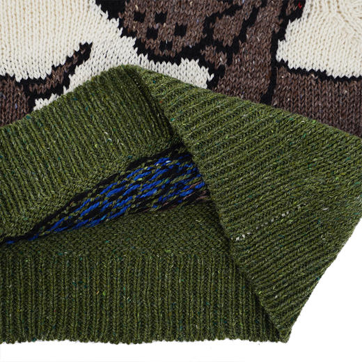 Howlin BUMPER LOVER 女装小狗刺绣羊毛马海毛马甲 V领毛衣 商品图3