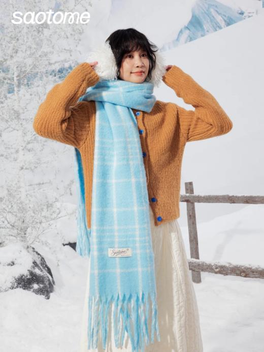 早乙女惠子saotome/STMPSWJ141582/格纹围巾 商品图2