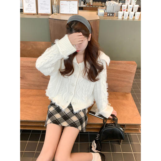 <曾小咸推荐>2.17现货秒杀 ！微信超特价！韩系毛织开衫 日常229.99 立减130 秒杀99.99！！ 商品图1