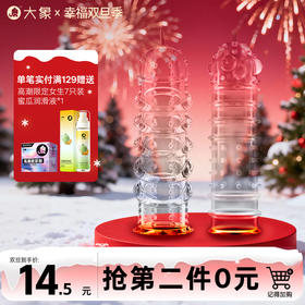 【双旦狂欢·钜惠来袭】大象颗粒 G点 螺纹水晶狼牙套