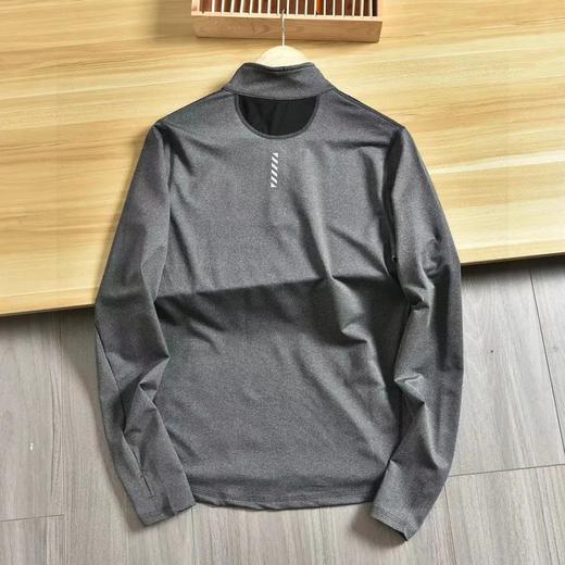 秋冬季立领半拉链运动男士健身长袖T恤衫! 商品图4