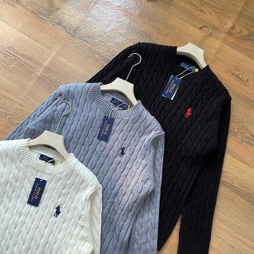 拉夫劳伦情侣款经典绞花针织衫 商品图4