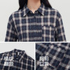 商场同款|森马长袖衬衫女春中长款oversize格纹2026新款潮流衬衣 商品缩略图3