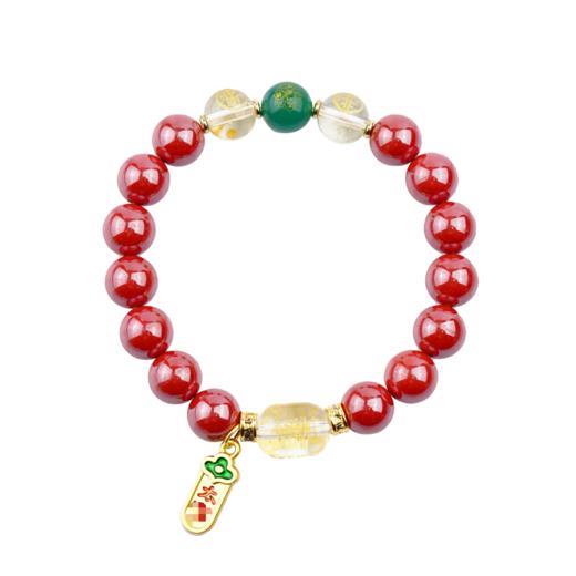 2026丙午🐭🐮🐴🐰帝王砂玉髓手串设计款朱砂饰品新年礼物 商品图6