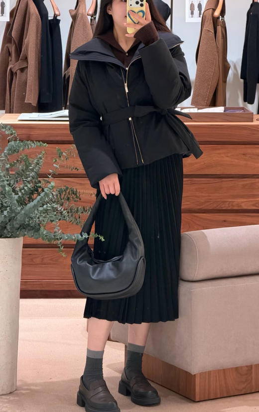 【高品质私服】【IC羊毛弹力斜纹法兰绒百褶半身裙】进口原料，手感柔软，舒适温暖G1603-CC【无标出货 介意慎拍】 商品图2