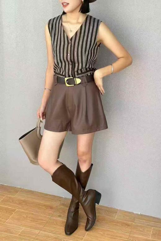 D53048#轻奢高级感显瘦阔腿短裤 商品图1