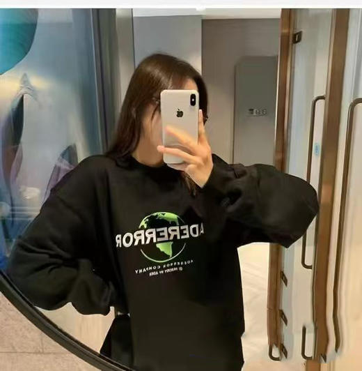 特价出！不退换！韩国ader加绒加厚刺绣卫衣 商品图3