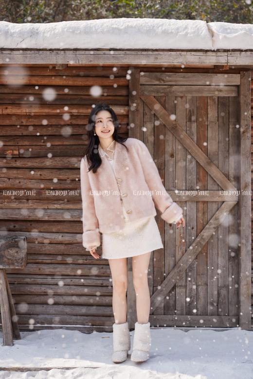 【门店同款】ENJOY冬季“暖冬软糖”V领毛外套 168443075 商品图8