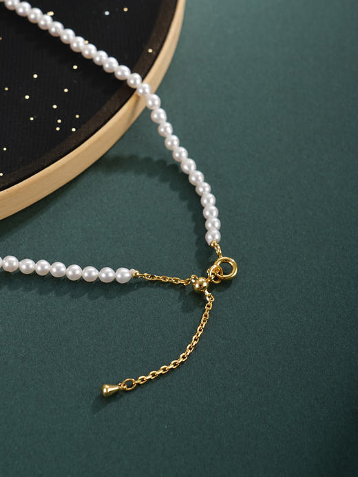 子佩集【福气哪吒】珍珠项链【XXXL011】3.5mm珠哪吒镀金2512 商品图4