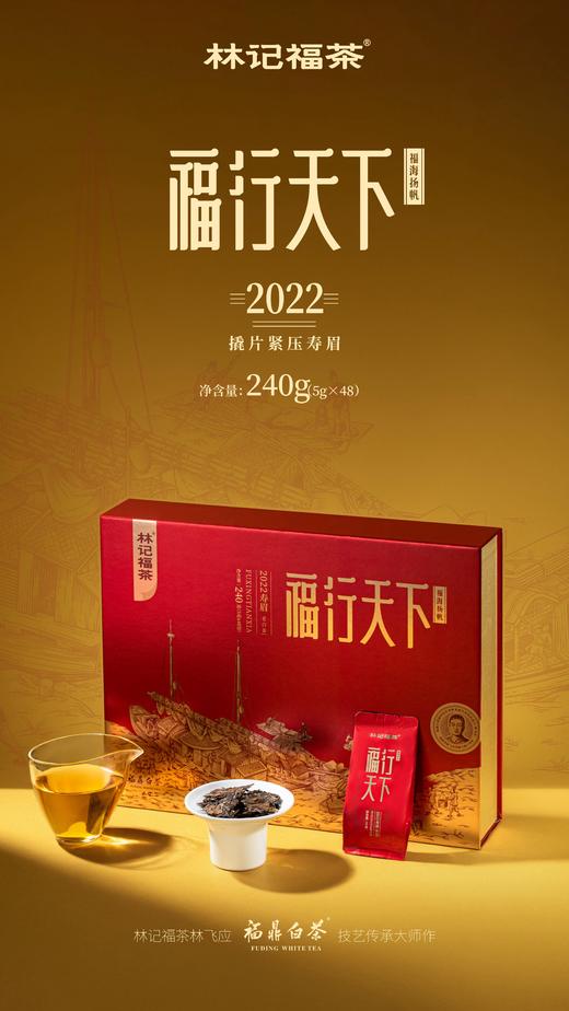 福行天下·撬片紧压寿眉2022·礼盒装240g(5g*48) 商品图0